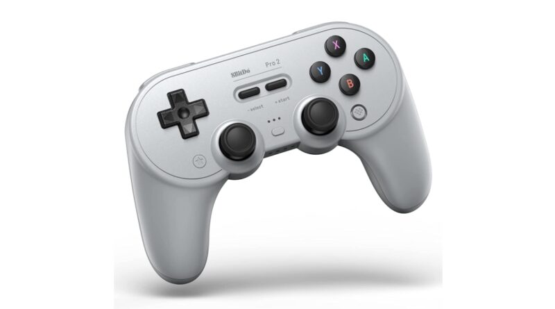 8BitDo Pro 2 Bluetooth Controller for Switch/Switch OLED, PC, macOS, Android, Steam & Raspberry Pi (Gray Edition) - Nintendo Switch