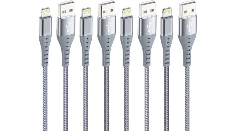 iPhone Lightning Cable Rapid Cord [4-Pack 3/6/6/10ft] Apple MFi Certified Long USB Charging Cord for Apple Charger, iPhone 12/11Pro/11/XS MAX/XR/X/8/7/6/6S/Plus, iPad Pro/Air/Mini (Grey)