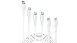 Anker USB-C to Lightning Cable (5-Pack, 3ft*2pack+6ft *2pack+10ft, MFi Certified), Lightning Cable for iPhone 13 13 Pro 12 Pro Max 12 11 X XS XR 8 Plus, AirPods Pro, Supports Power Delivery (White)