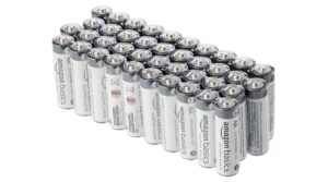Amazon Basics AA Alkaline Batteries, Industrial Double A, 5-Year Shelf Life, 40-Pack