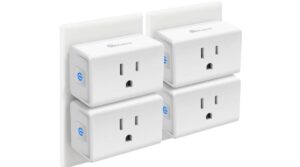 Kasa Smart Plug Mini 15A, Smart Home Wi-Fi Outlet Works with Alexa, Google Home & IFTTT, No Hub Required, UL Certified, 2.4G WiFi Only, 4-Pack(EP10P4) , White