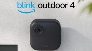 Blink Outdoor 4 (4th Gen) – Wire-free smart security camera, two-year battery life, two-way audio, HD live view, enhanced motion detection, Works with Alexa – 4 camera system