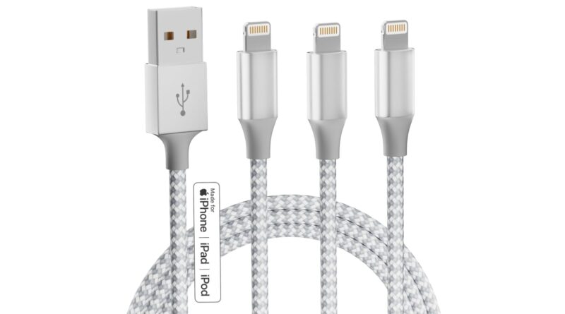 iPhone Charger 3pack 10FT Apple MFi Certified Long Lightning Cable Fast Charging Nylon Braided USB Charging Cable High Speed Transfer Cord for iPhone 14 13/12/11 Pro Max/XS MAX/XR/XS/X/8/7/Plus/6S